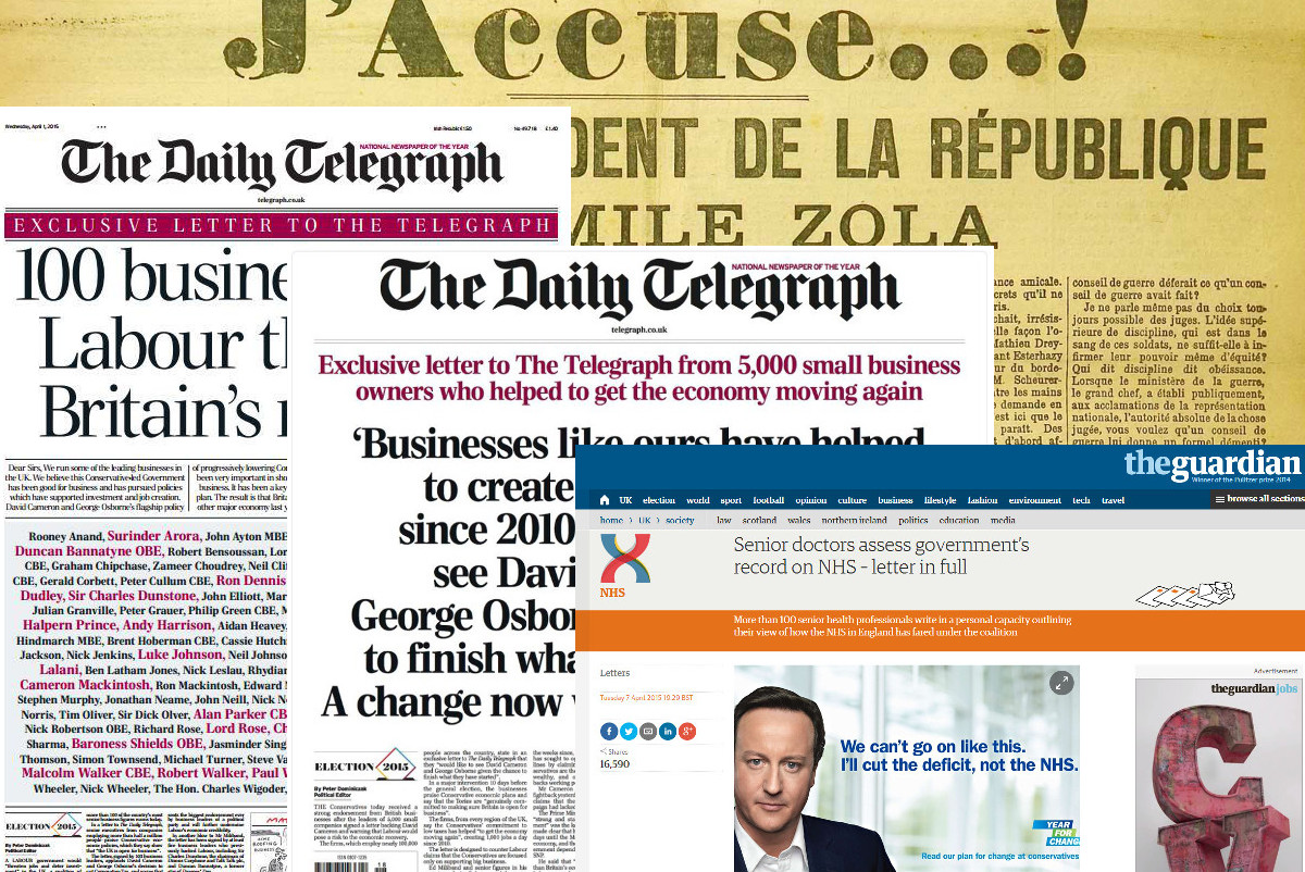The Open Letter and the UK General Election The Open Letter and the UK General Election