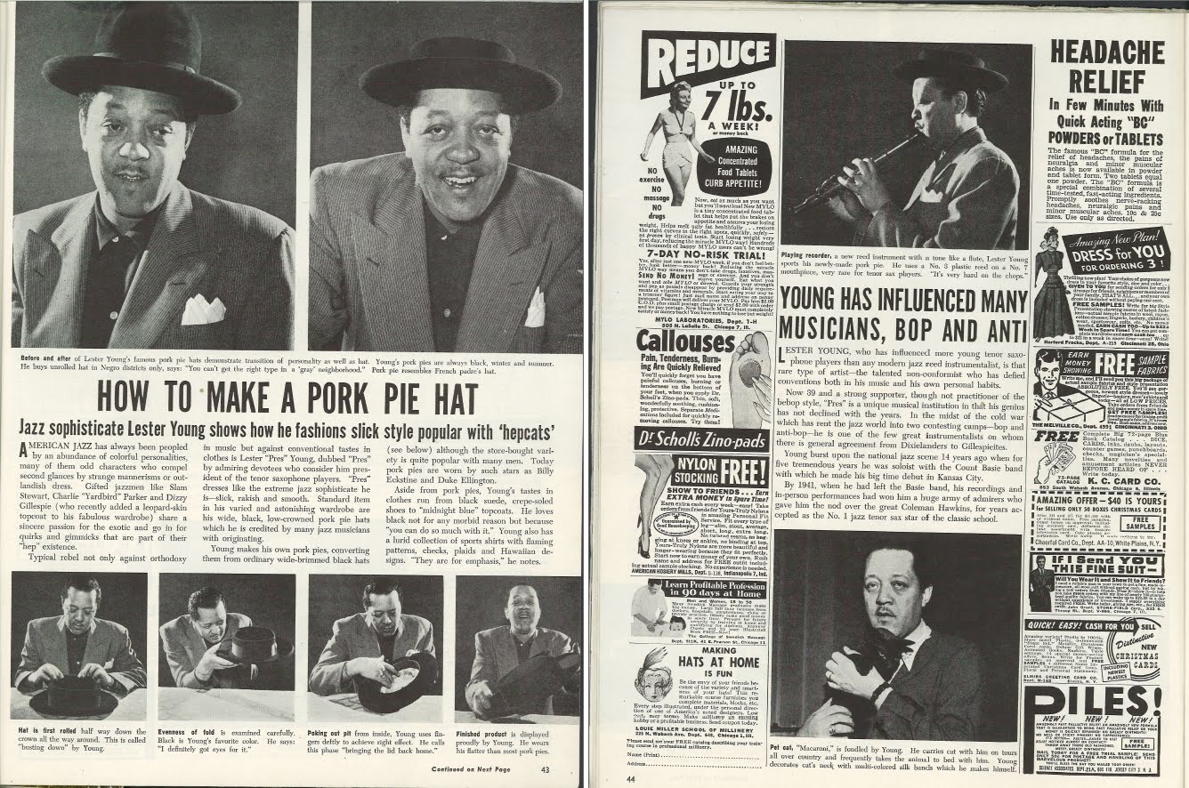 Lester Young Pork Pie Hat